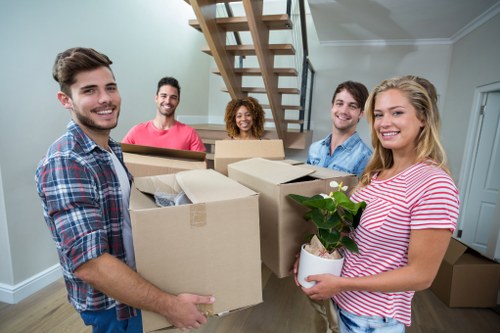 Removal team planning a move in Barbican with careful access and parking arrangements
