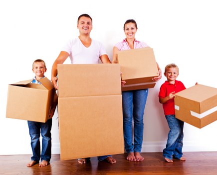 Furniture removal team planning a move in Barbican residential building