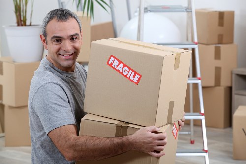 Commercial moving team planning a business relocation in Barbican