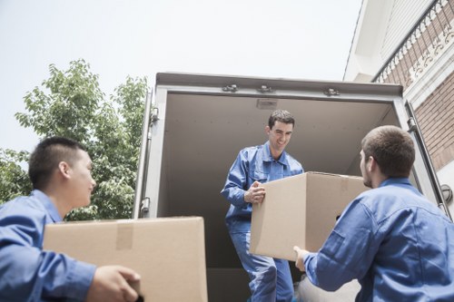 Removal van service for a Barbican property with central London loading access