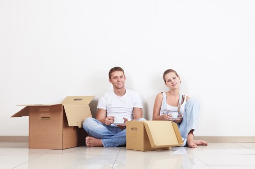 Apartment access and building logistics for removals in Barbican