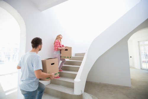 Professional movers planning a central London property relocation