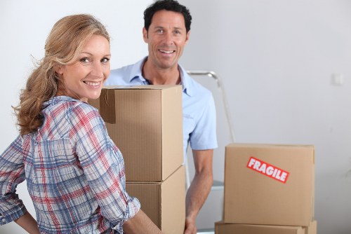 Local moving team handling a Barbican flat removal near the City area